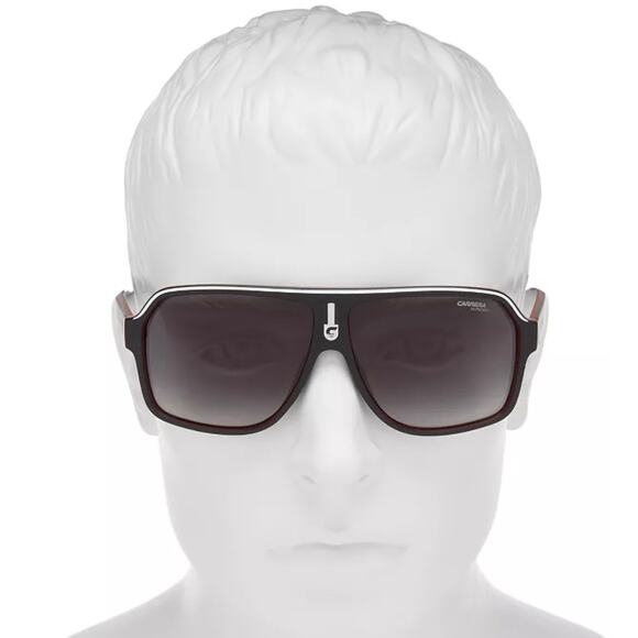 Carrera Medium Size-62 Black Grey Gradient Mirror Unisex Sunglasses NEW - Picture 6 of 6